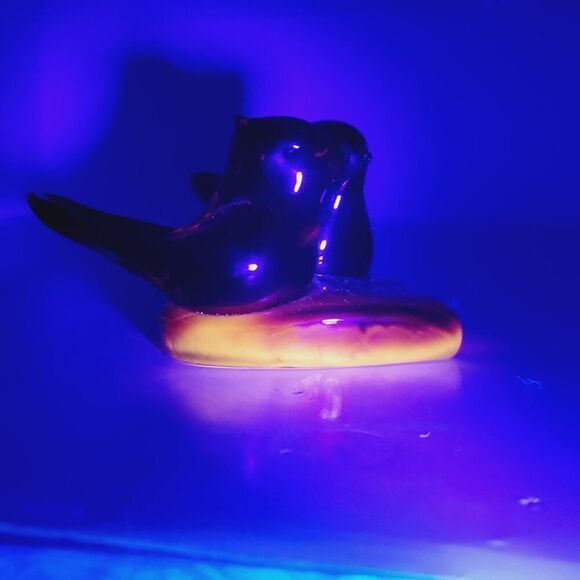 Vintage Double Cardinal of Love Art Glass Bird W Ward Signed 1993 Paperweight - Picture 11 of 14